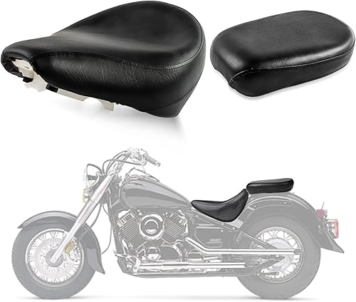 Cojín de asiento de pasajero trasero para conductor delantero para XVS 650 y V-Star 650 1998-2022