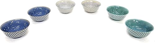 Juego de 6 cuencos de porcelana Juego de 6 cuencos de porcelana