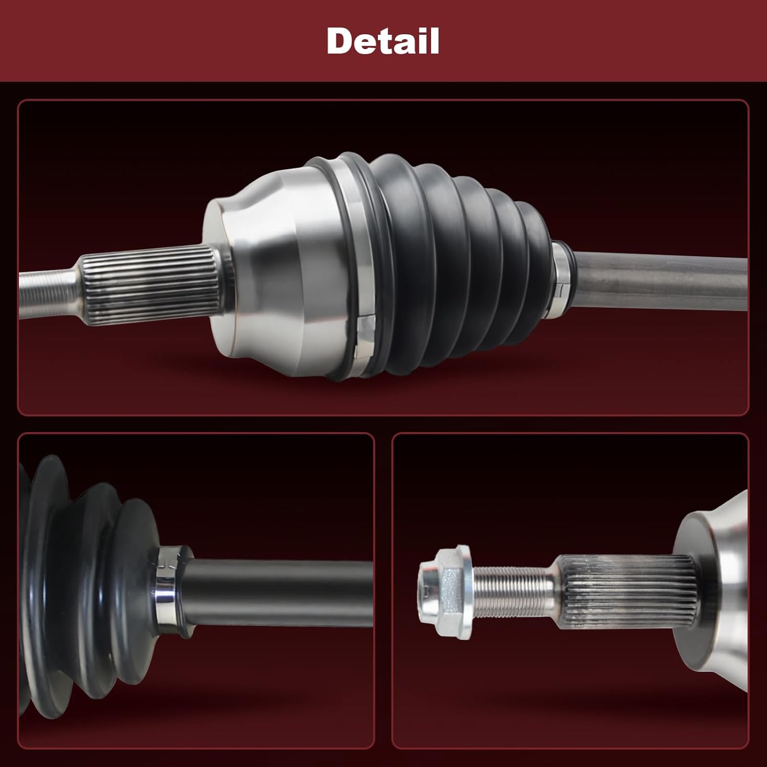 Anytek CV Axle Shaft Front Left for Jeep Grand Cherokee WK2 2011-2023 for Dodge Durango 2011-2023 AWD with 1 Speed Transfer Case Replace# 66-3759 4578885AA Driver CV Axle Shaft Assembly