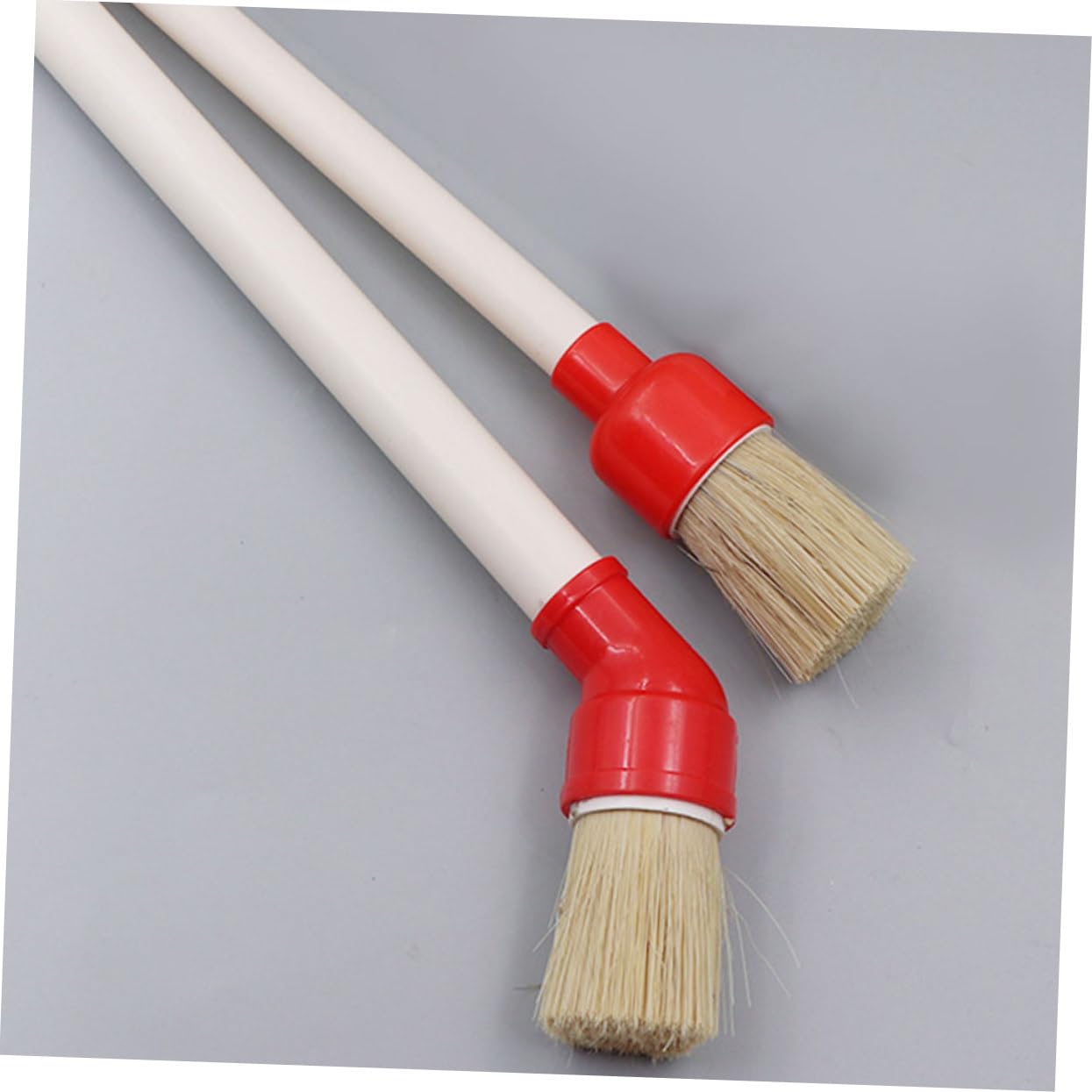 PRETYZOOM 4 Set Pennello per per Pneumatici Spazzola per Ruote Dettaglio Auto Spazzola per Grasso per Pneumatici Spazzola per Strofinare Pennello per Dettagli Plastica 2 Pezzi*4