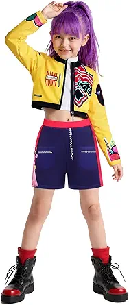 Demon Cosplay Hunters Costume Kids 3-14 Years Girls Pop Singer Costume, Toddler Halloween Costumes