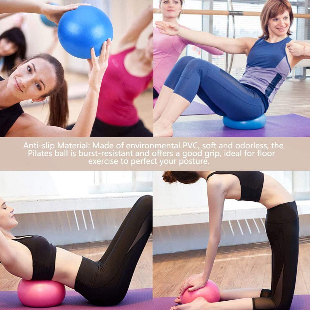 Balles Anti-stress 2 / Pilates 25 Cm - Résine Souple, Lot De 2, Pour Yoga/ Équilibre/Enfants Ballon Pilates Yoga