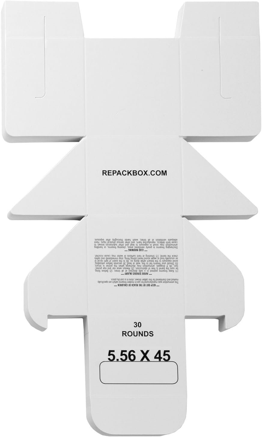 5.56 X 45 & 223 3 Samples - Military Cardboard Ammo Box Holds 30 Rounds - Packs 90