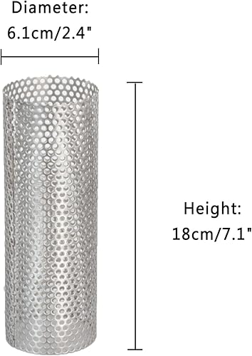 Miniatura 5 de SoloWilder Tubo de estufa Pantalla de pararrayos de chispas Filtro de tubo de chimenea de acero inoxidable Tapa superior de Stovepipe 2,36 pulgadas