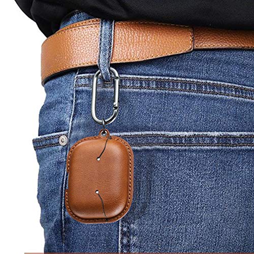 Image of Maxjoy for AirPods Pro 2 Case Leather, Airpods Pro Leather Case Cover with Keychain Airpods Strap Compatible with Apple Airpods Pro 2nd Generation 2023 2022 / AirPods Pro 2019 (Front LED Visible),Brown
