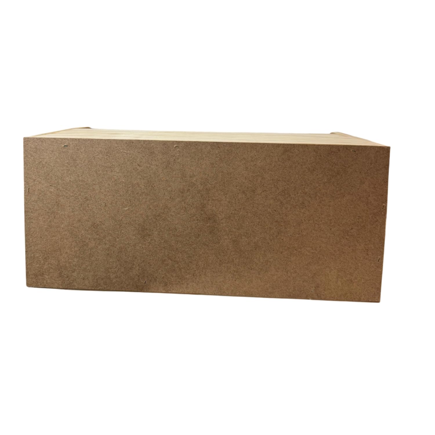 KROWN - Panera de Madera con Tapa Corredera, Caja para Pan y Bollería, Diseño Natural, 35 x 24,5 x 15 cm