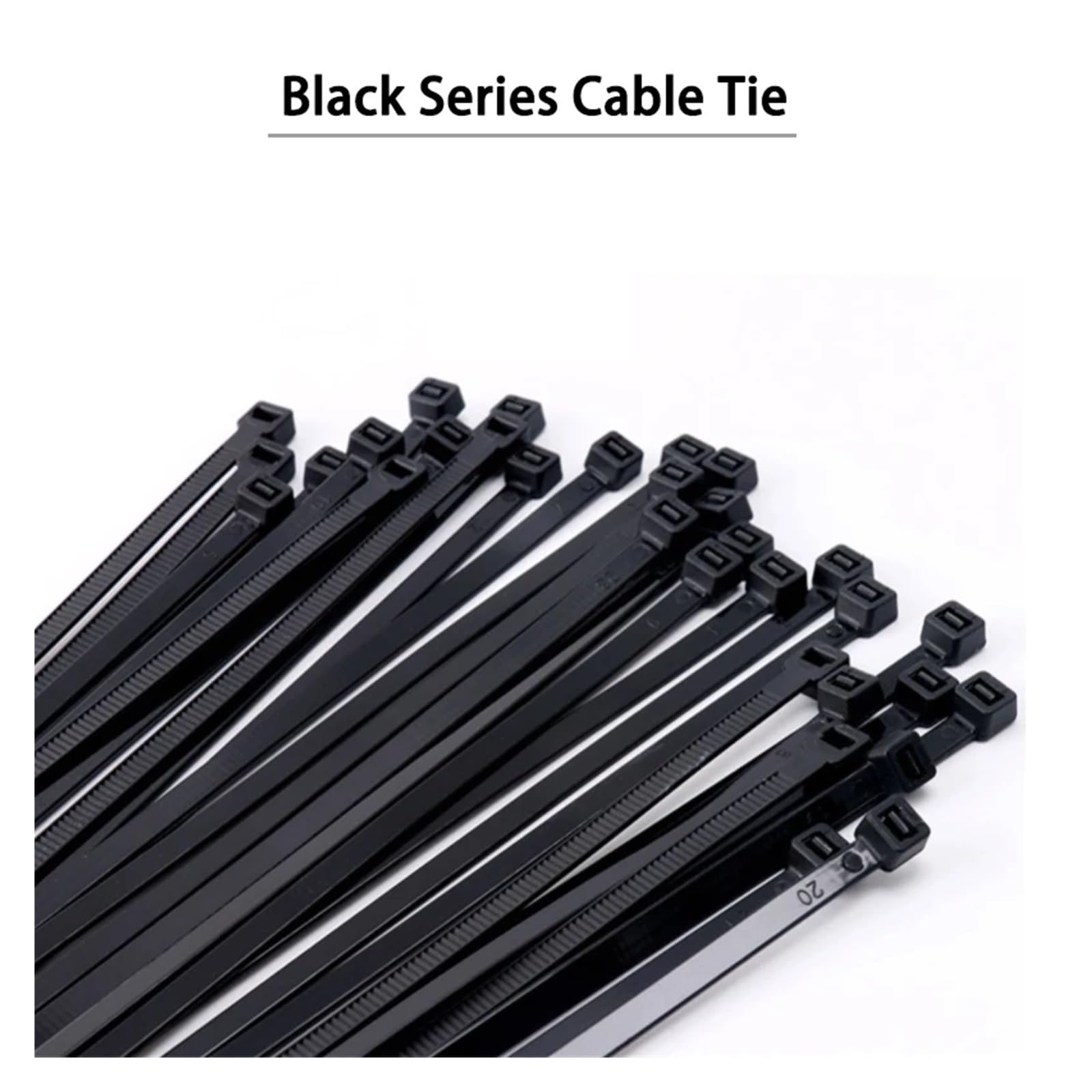 Fascette per cavi in nylon, cavi autobloccanti in plastica a forma di anello, 1,9 × 60, 2,7 × 250 fascette per cavi, fascette di stoccaggio, fascette di fissaggio (neve, 7,6 x 400 mm)