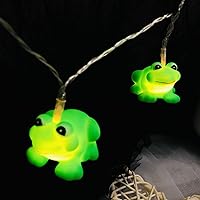 Vista 4 de Lindas luces nocturnas de rana de 3M, 20 LED, para dormitorio, dormitorio, decoración de vacaciones (funciona con batería)