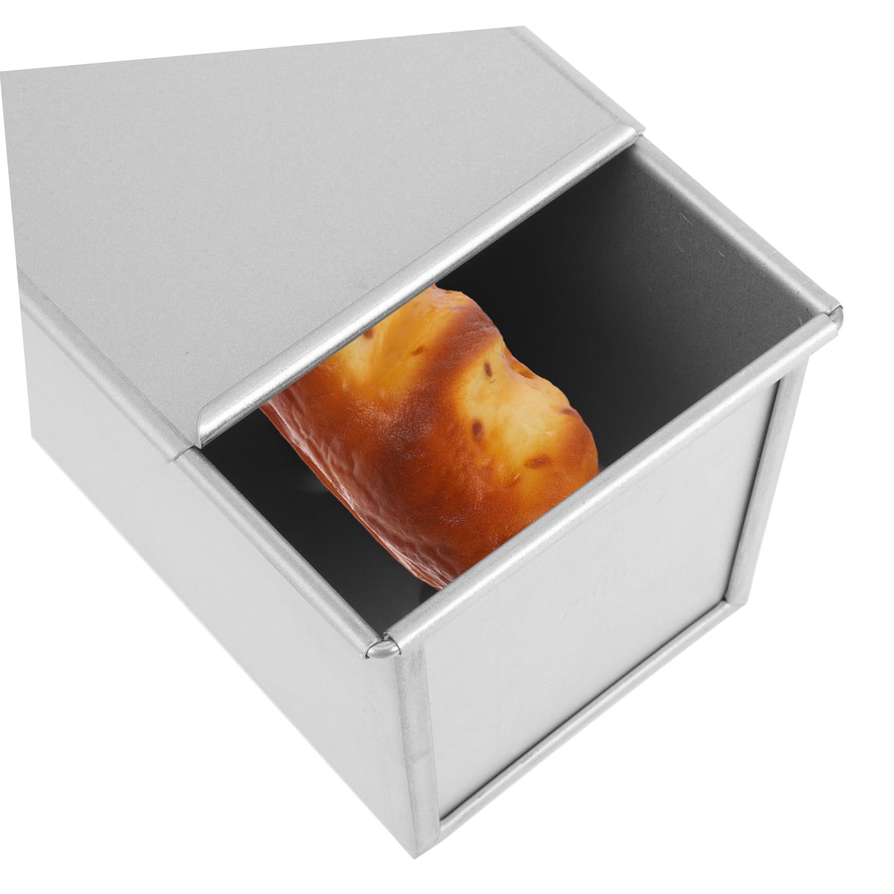 BESPORTBLE Molde para Pan Tapa 1 Pieza Aleación Recubierta Antideslizante | Color Plata, Limpieza Fácil y Reutilizable, Apto para Hogar y Cocina, Uso Seguro