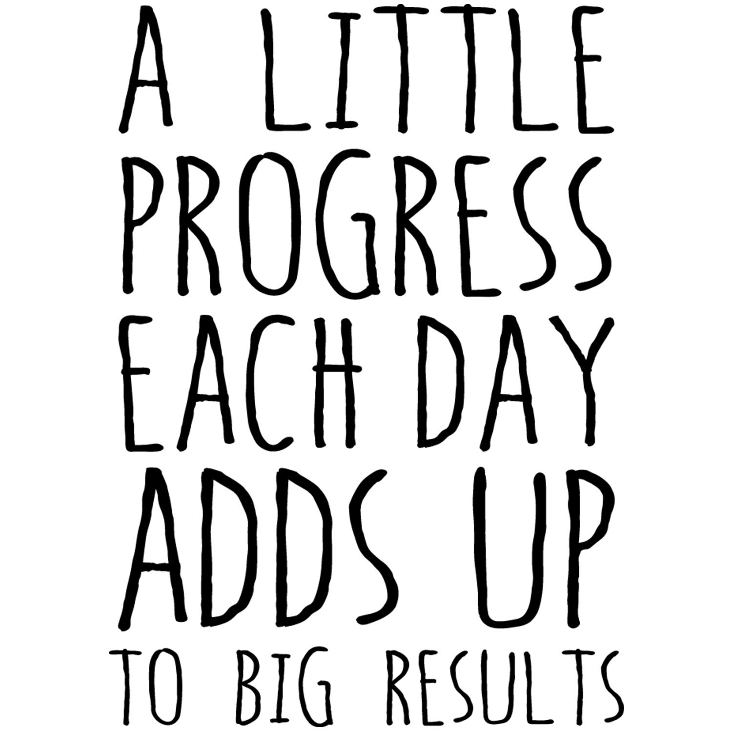 My Vinyl Story Large A Little Progress Each Day Adds Up to Big Results Wall Decal Inspirational Wall Decal Motivational Office Decor Quote Motivated Wall Art Vinyl Gym Sticker School Classroom Decor