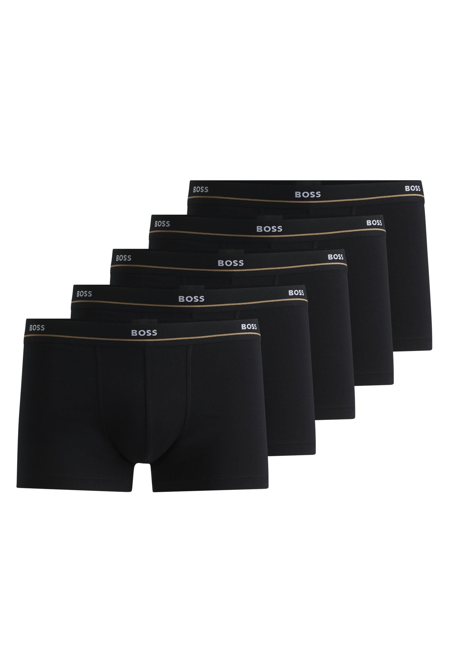Boss Eng Anliegende Boxershorts Aus Stretch-Baumwolle Im Fünferpack – Bild 7