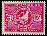china volkskongress wiki postfrisch Goldhahn SBZ Nr. 232a postfrisch ** Wahl zum Volkskongreß 1949 Briefmarken für Sammler