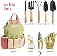 Vista 3 de Juego de herramientas de jardín de 10 piezas - Juego completo de herramientas de jardín resistentes con bolso de moda - Kit de suministros
