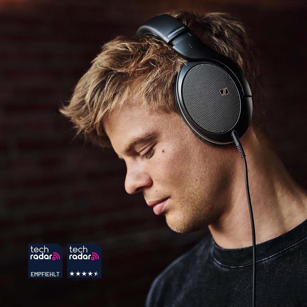 Sennheiser HD 550 Audiophile Kopfhörer mit offener Rückseite, leichtes Design, erstklassiger Klang mit verbesserten Bässen und Höhen, für Gaming und Remote-Arbeit, kompatibel mit 3,5-mm- und 6,35