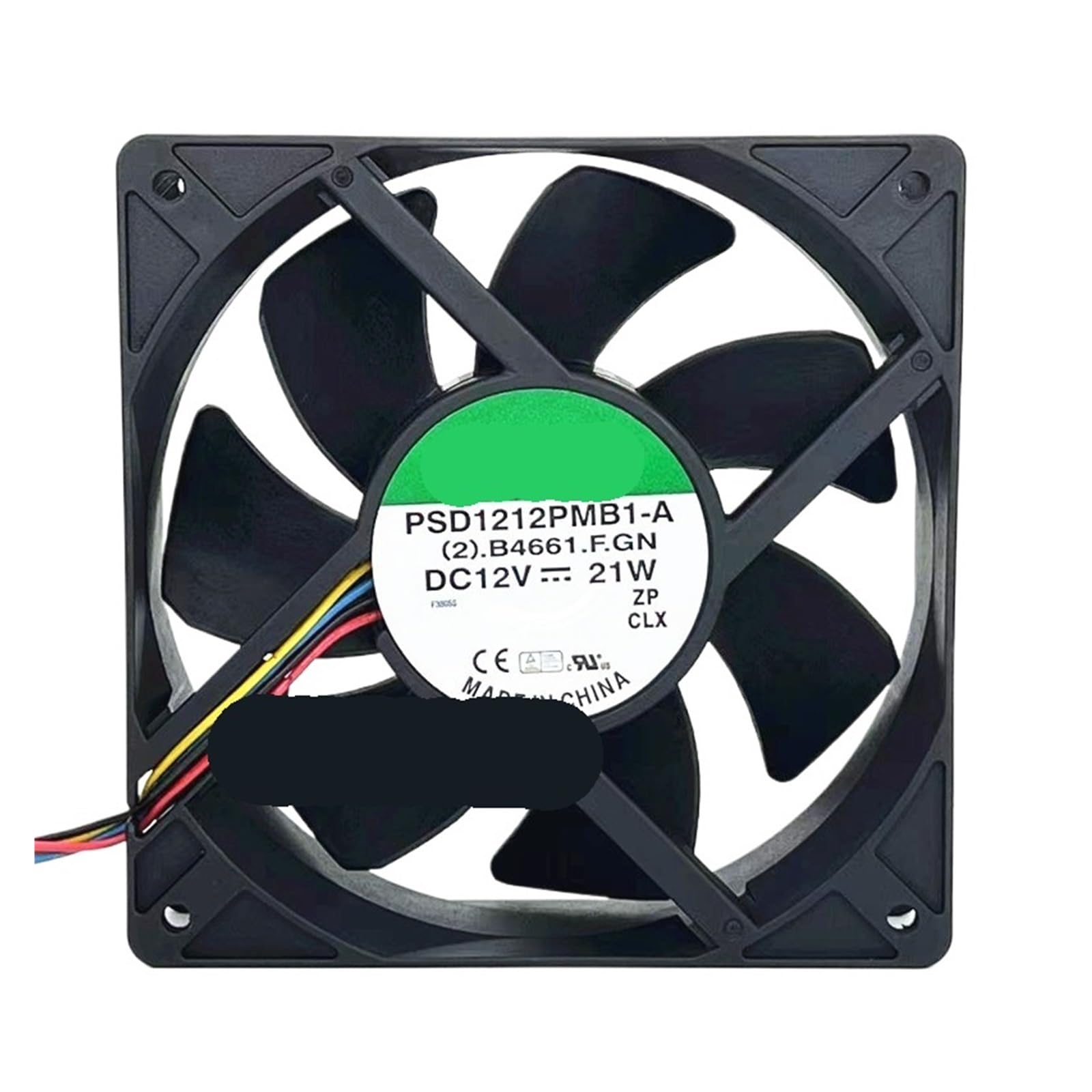 Ventilateur de refroidissement 4 fils PSD1212PMB1-A DC 12V 21W 120mm extracteur