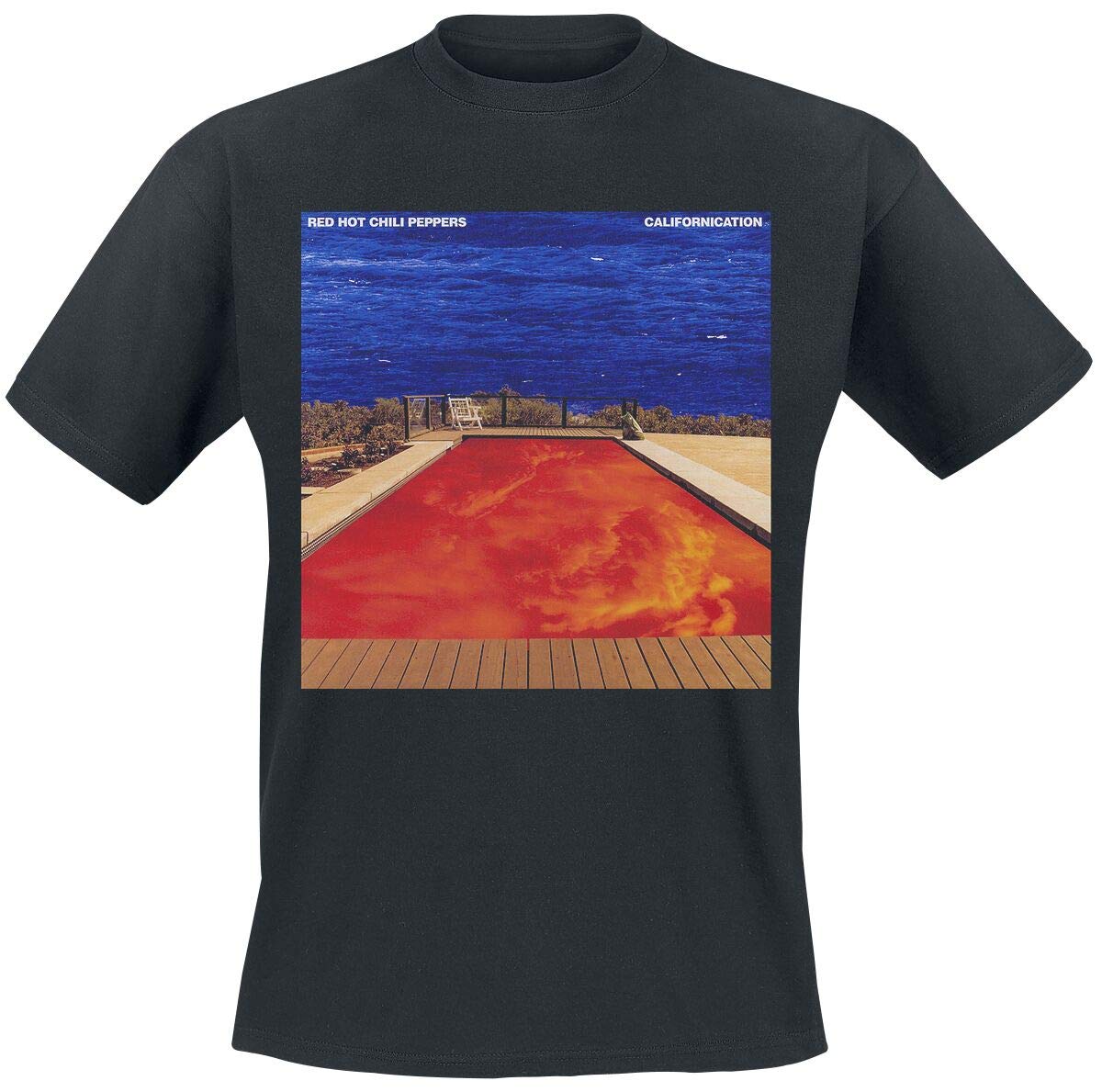 Rock Off Black/Red Hot Chili Peppers - Californication - T-Shirt - Cotton - Size L - Officially Licensed Merch