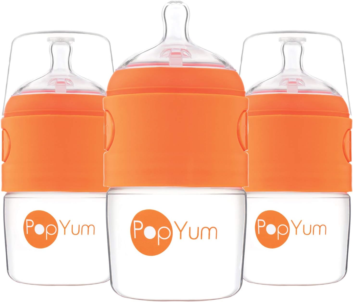 PopYum 5 oz Orange Anti-Colic Formula Making/Mixing/Dispenser Baby
