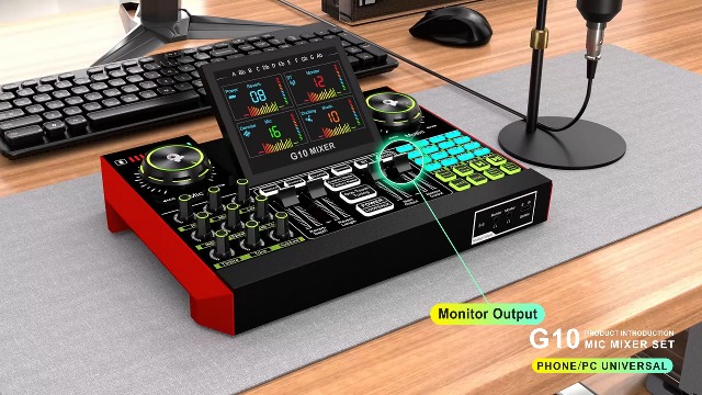 Amazon.com: Podcast Microphone Bundle with Live Sound Card Audio