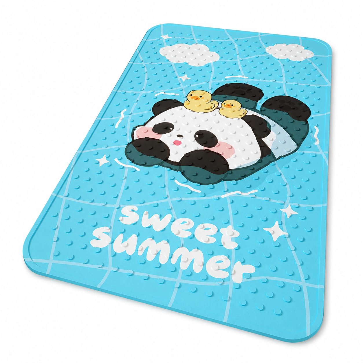 Alfombra ducha antideslizante PVC infantil para bañera con dibujos 1
