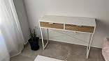 Consolle D'ingresso HOMCOM Con 2 Cassetti | Design Moderno In Metallo E Pannelli Decorativi | Dimensioni 100x30x75 Cm, Colore Nero