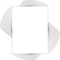 Vista 20 de Mat Board Center, paquete de 25, tableros de respaldo blancos de 5x7 pulgadas, cartón de grosor de 4 capas para soporte trasero