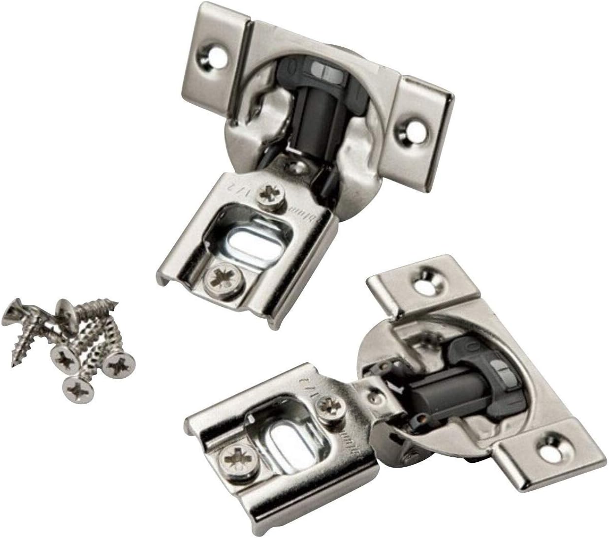 Blum38N otion 105-degree Compact 3/8-inch Overlay Screw-on Soft Close Hinge (Pack of 10)