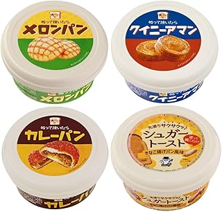 【4種アソート】カ ル デ ィ ぬって焼いたらシリーズ 110g (メロンパン・クイニーアマン・カレーパン・シュガートースト) 各1個 トースト用スプレッド 朝食時間の時短アイテム 家族それぞれの好みで