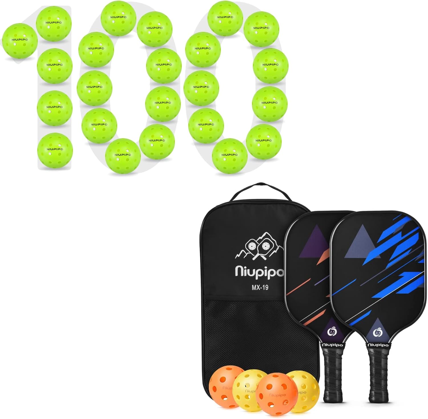 niupipo Pickleball Paddles, USAPA Approved Outdoor Pickleball Balls Sports & Outdoors