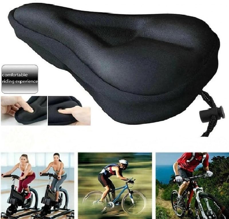 3D Soft Bike Seat Cover Breathable Bicycle Saddle Seat Cover Wide Foam Mountain Bicycle Seat Cushion Bicycle Accessories