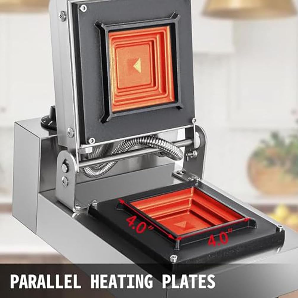 Electric Sandwich Panini Press Grill, Electric Sandwich Toaster Press, Grilled Cheese Maker with Square Non-Stick Coating, for Hamburgers Steaks Bacons