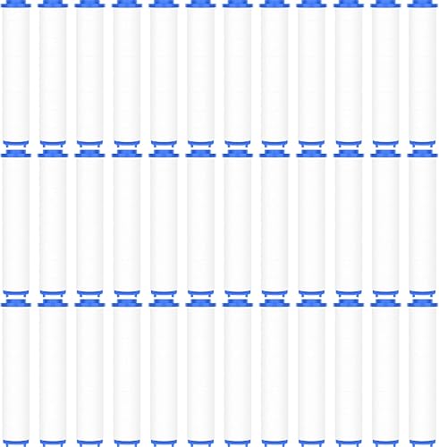 Macarrie 36 filtros de cabezal de ducha de 3.7 pulgadas, filtro de cartucho de filtro de algodón PP de alta presión, cabezales de ducha de