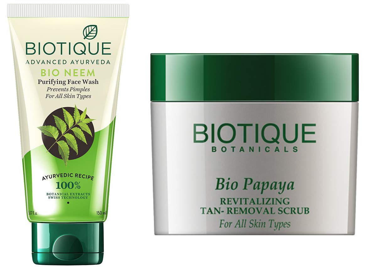 bio papaya scrub face wash