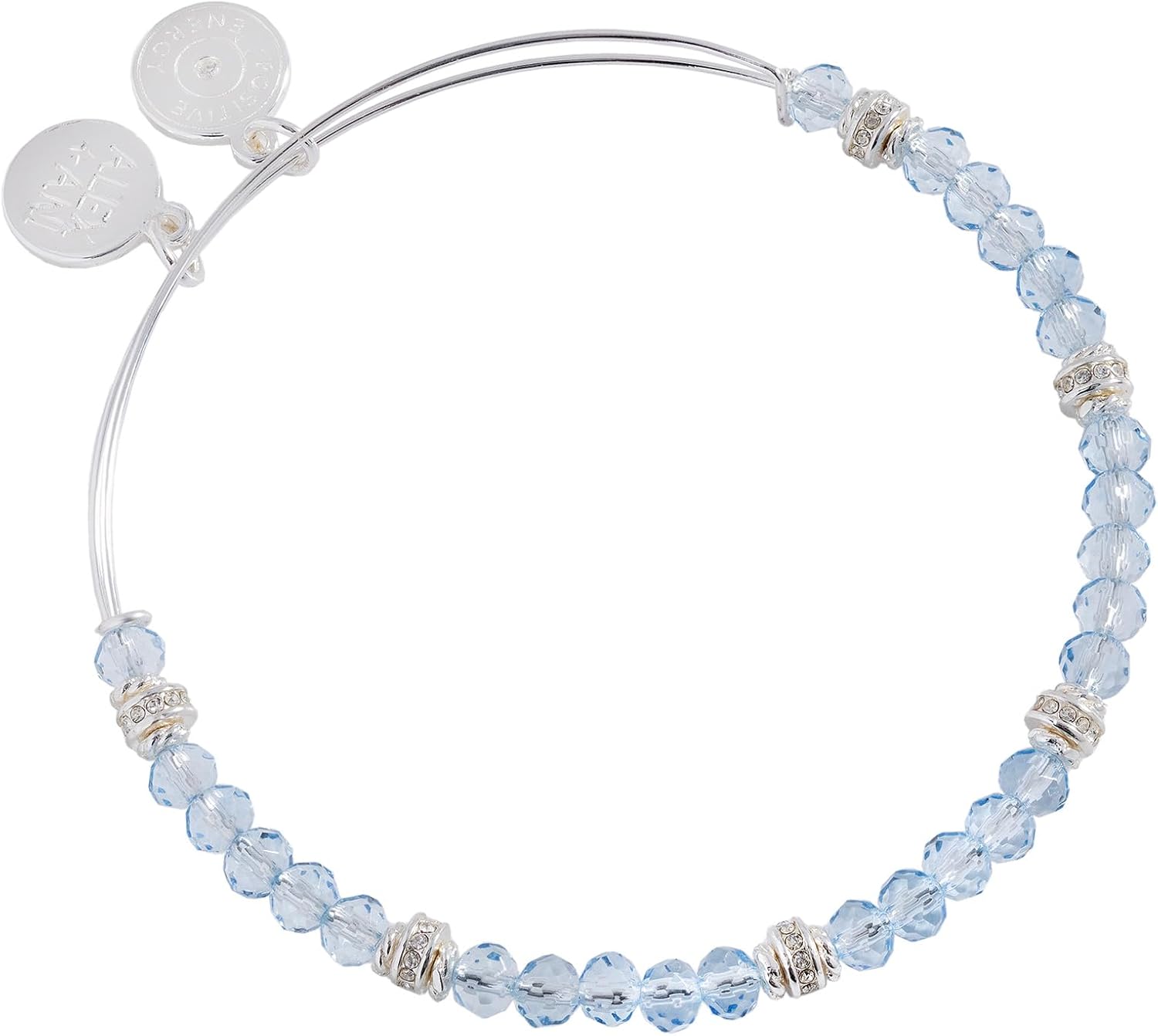 Alex and Ani Blue Crystal Beaded Bangle