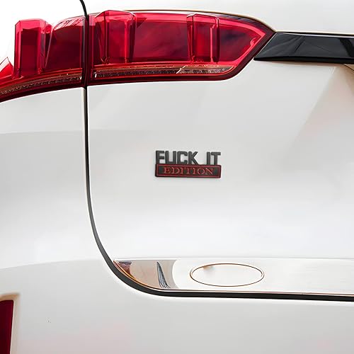 Miniatura 4 de Fuck IT Edition Emblema para automóvil, calcomanías 3D para parachoques de auto, calcomanía decorativa para hombres y mujeres, accesorios de