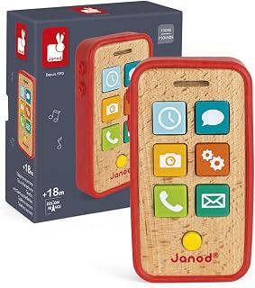 Janod Pretend Play Sound Telephone - Ages 18 Months+ - J05334