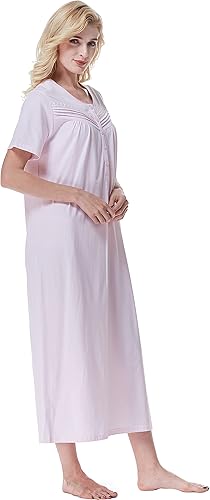 Miniatura 7 de Keyocean - Camisones para mujer, 100% algodón, suave, ligero, cómodo, ropa de dormir