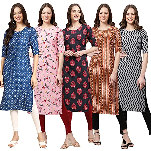 Image of Pinkmint Women's Crepe Regular Kurta