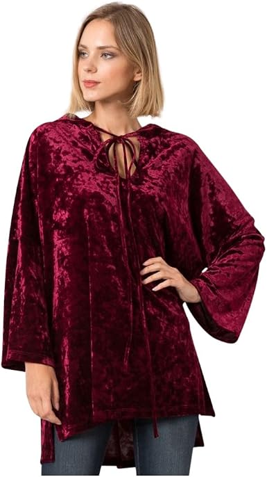 Zen Canyon Crushed Velvet Hoodie Long 