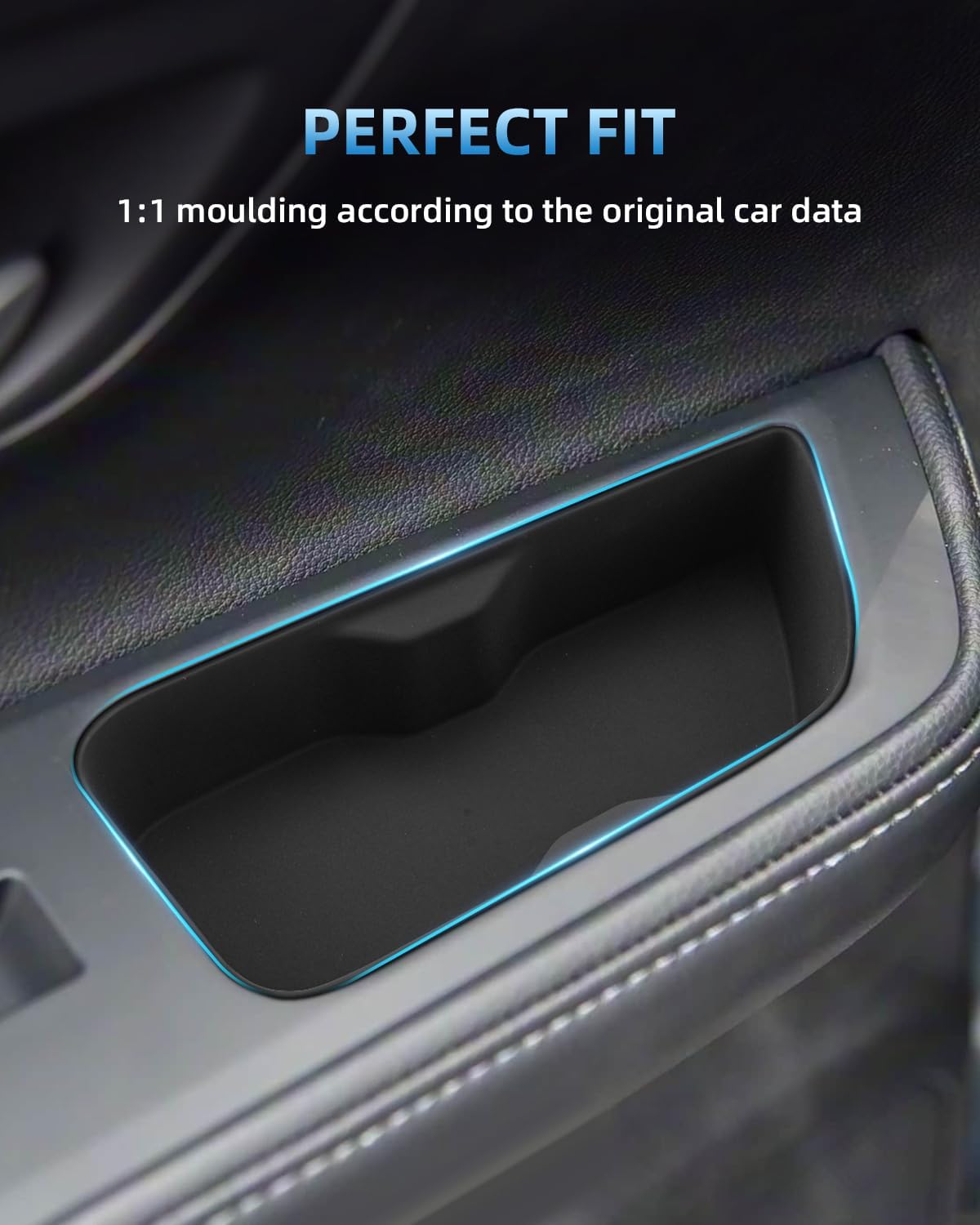 2 Pack Door Side Storage Box for Toyota Grand Highlander 2024 2025 2026, Silicone Door Handle Organizer, 2025 2026 Toyota Grand Highlander hybird Accessories
