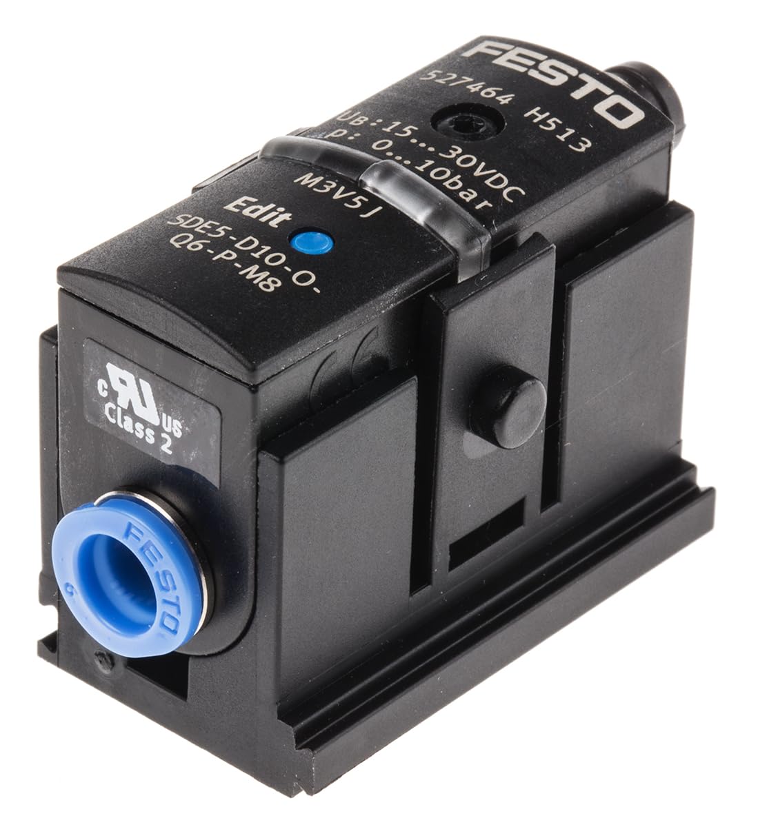 SDE5-D10-O-Q6-P-M8 (527464) Drucksensor Zulassung:c UL us - Recognized (OL) RCM Mark Schutzart:IP40