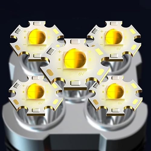 Miniatura 5 de Antorchas estándar, antorcha 5 cuentas COB a prueba de explosiones linterna luz lateral antorcha de largo alcance para el hogar al aire libre USB