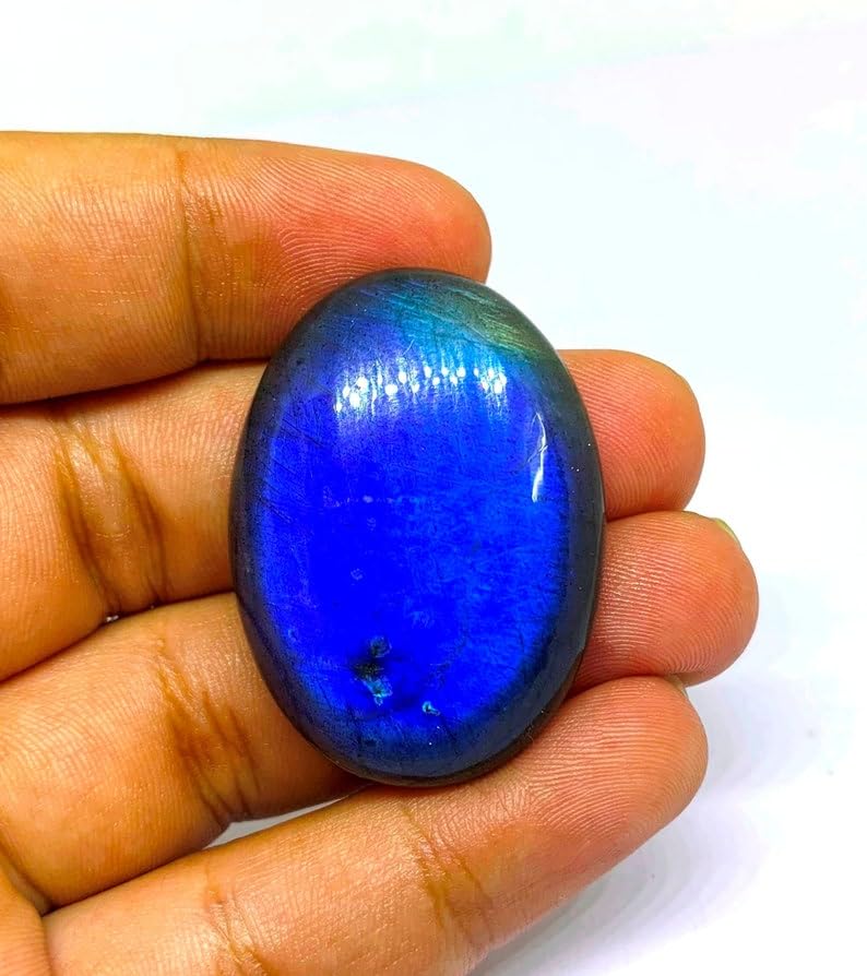 Labradorite véritable en cabochon en vrac pour fabrication collier et brique - 2