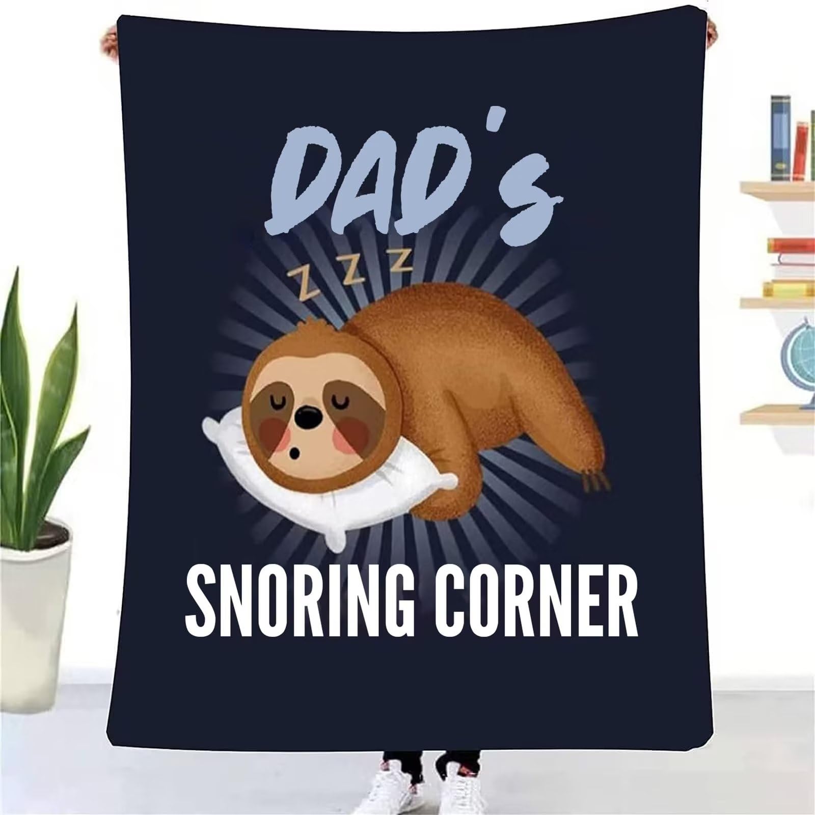 Regalo per papà, 150 x 130 cm, divertente coperta per compleanno, Natale, festa del papà, compleanno