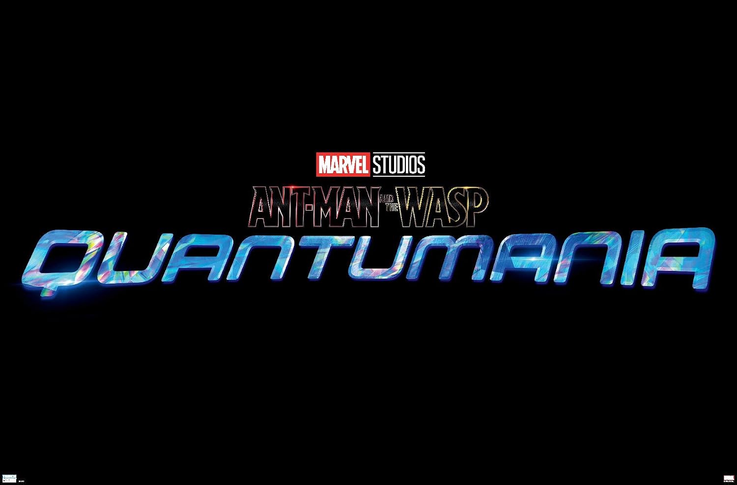 Trends International Marvel Ant-Man and The Wasp: Quantumania - Logo Wall Poster, 34L x 22.4W, Premium Unframed Version