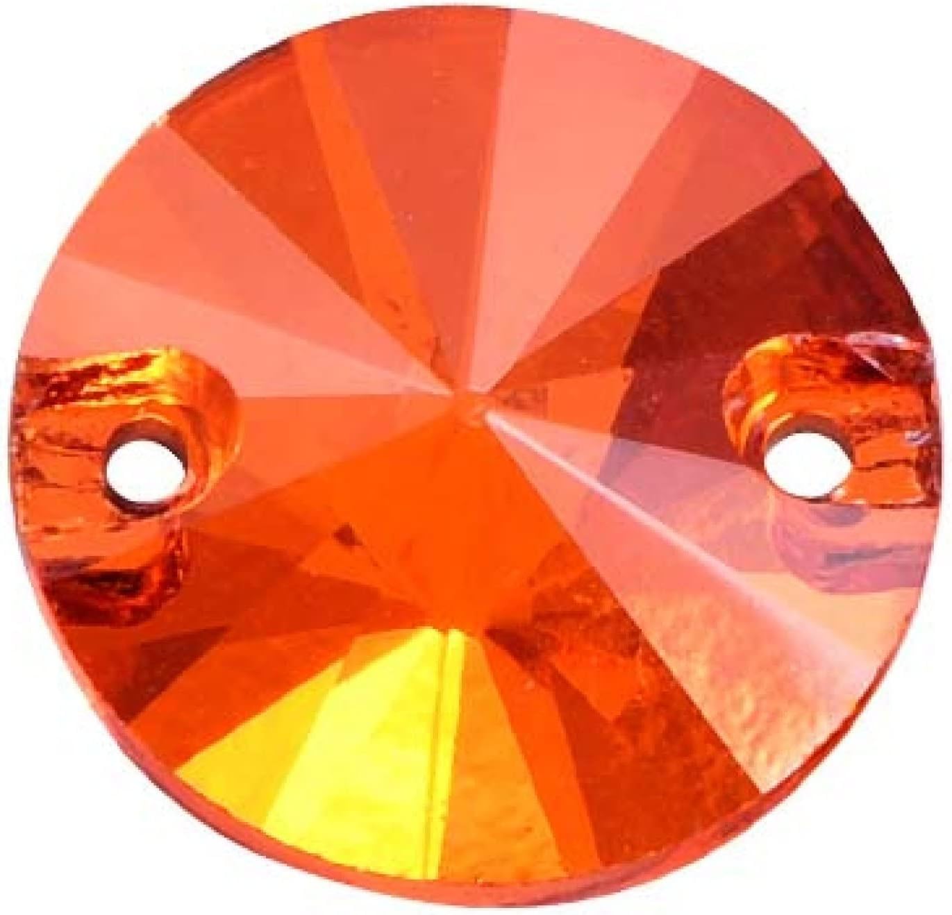 Strass Orange AB y cristal Rivoli plano para coser pedrería en vestidos
