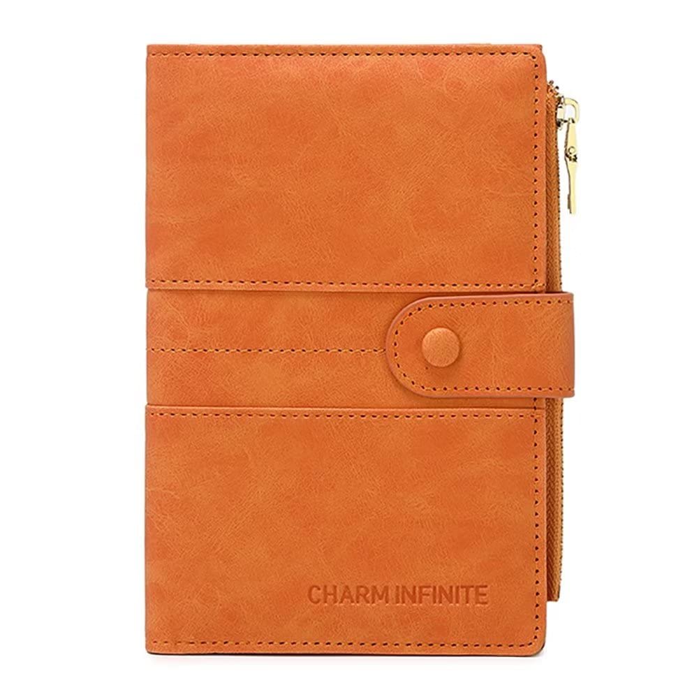 Mudono Passport and Card Holder for Women RFID Blocking Card Case Slim Travel Wallet Change Purse with Vaccine Card Slot