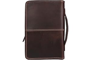 Genuine Leather Bible Cover for Men and Women