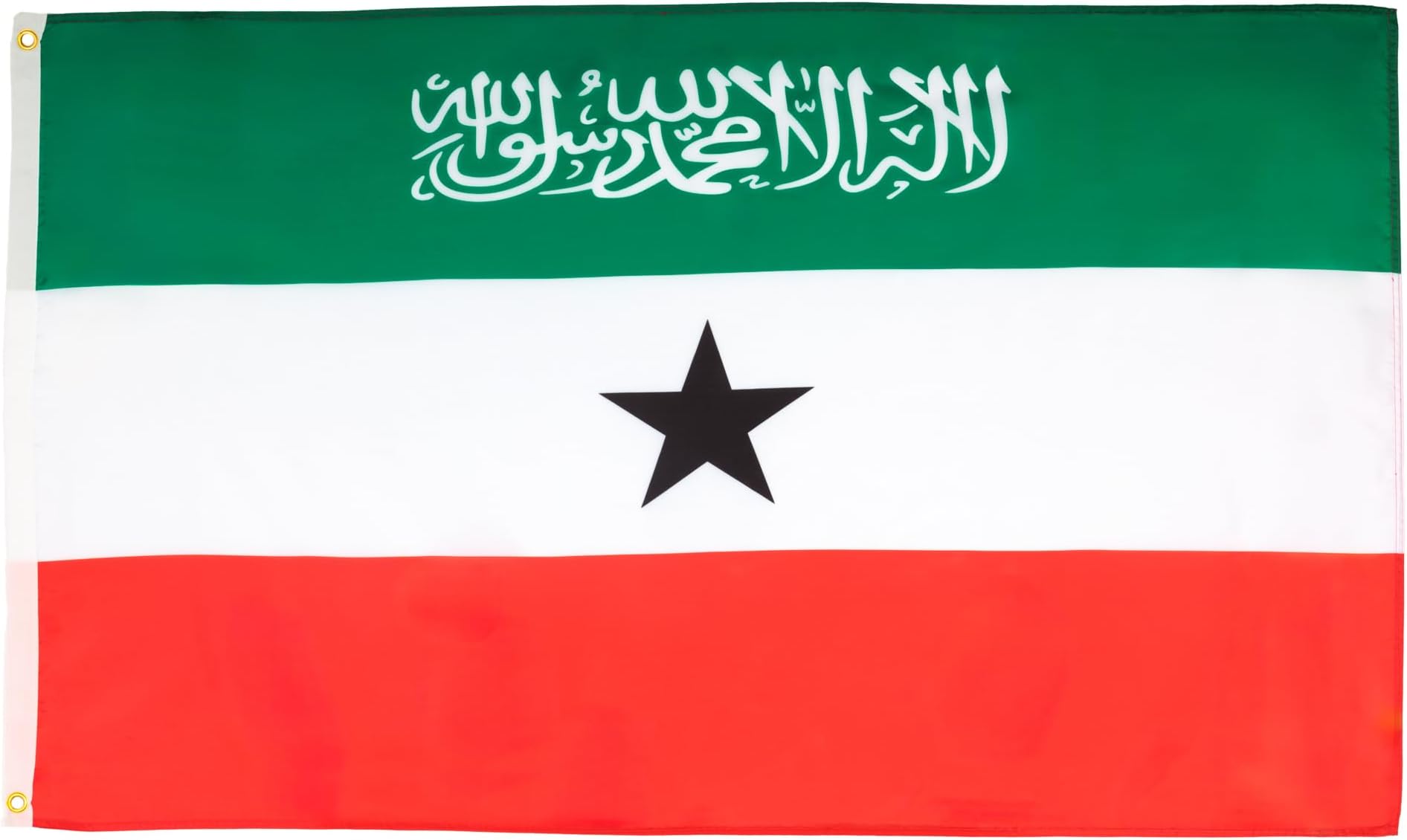 Somaliland Flag - 3x5 Ft - 100D Polyester Somaliland Banner with Two Metal Grommets - Fade Resistant - Vivid Colors - 3' x 5' Feet - 150x90 Cm