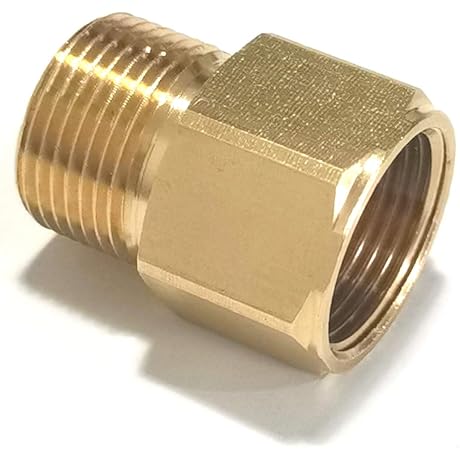Pressure Washer Coupler Adapter: M22 to M22, 4500 PSI Connector
