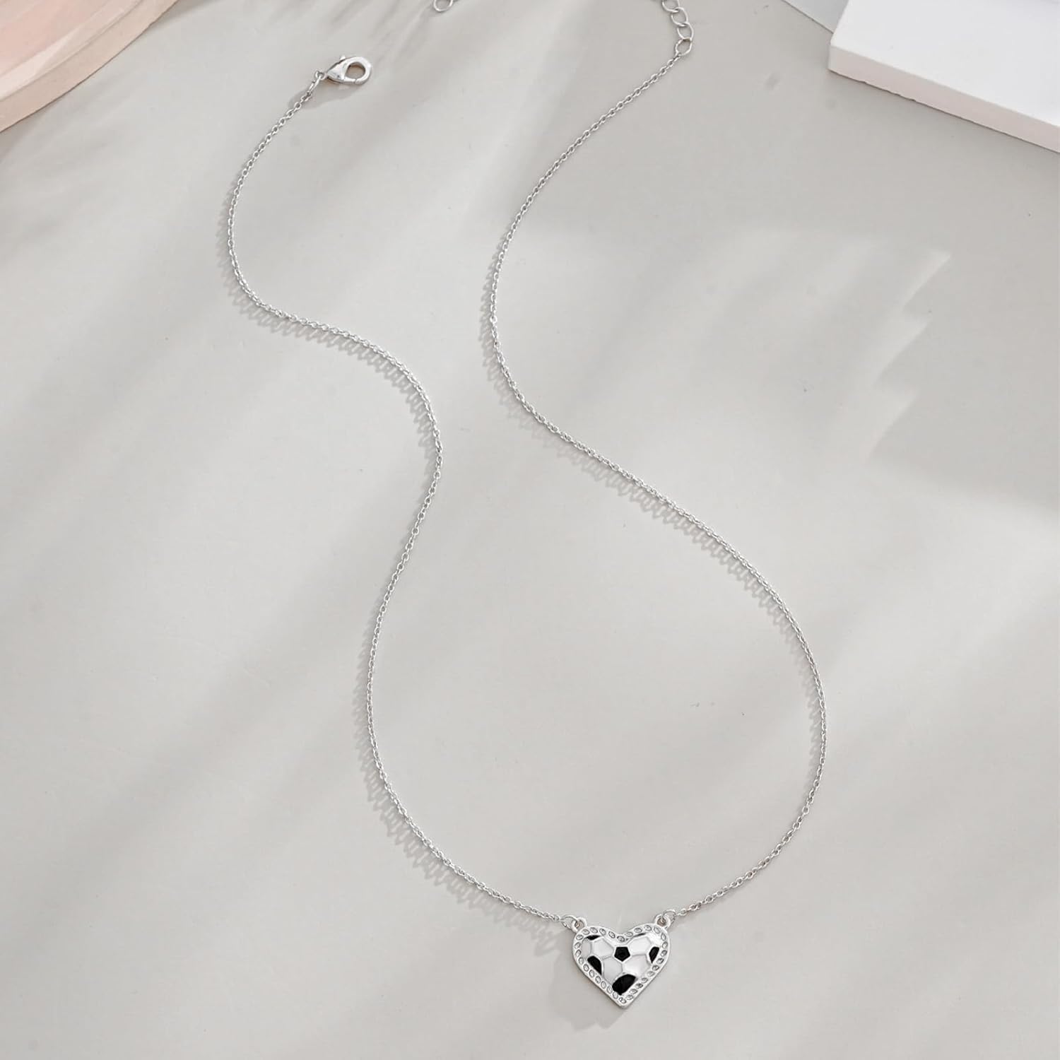 Aonklot Soccer Necklace for Women Cute Chain Pendant Soccer Gifts for Sport Mom Daughter Fans Teammates with Card Game Day Team Jewelry Accessories Birthday Christmas - Image 5